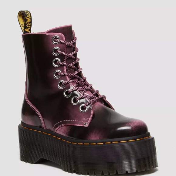 JADON MAX Distressed Leather Platform Boot Fondant Pink Women's Size 6 US NEW - Picture 12 of 16